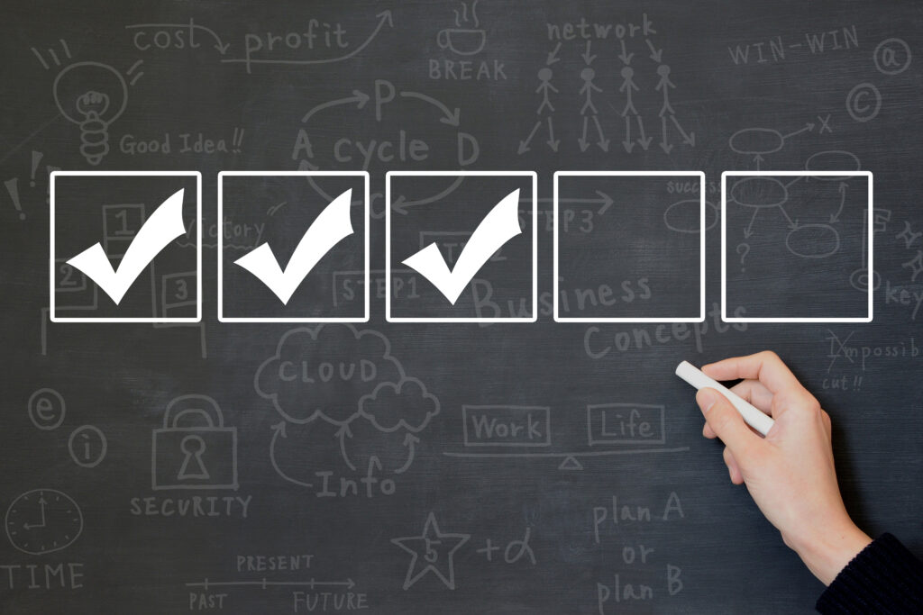 Business concepts, checking